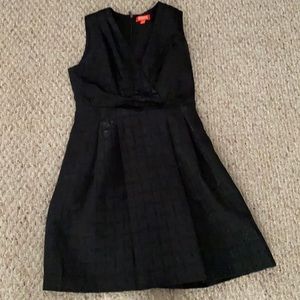 Black A-line dress